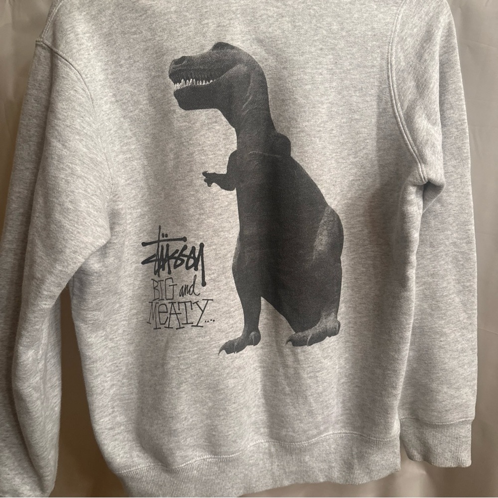 Stussy Light Gray Men's Hoodie - Picture 4 of 7